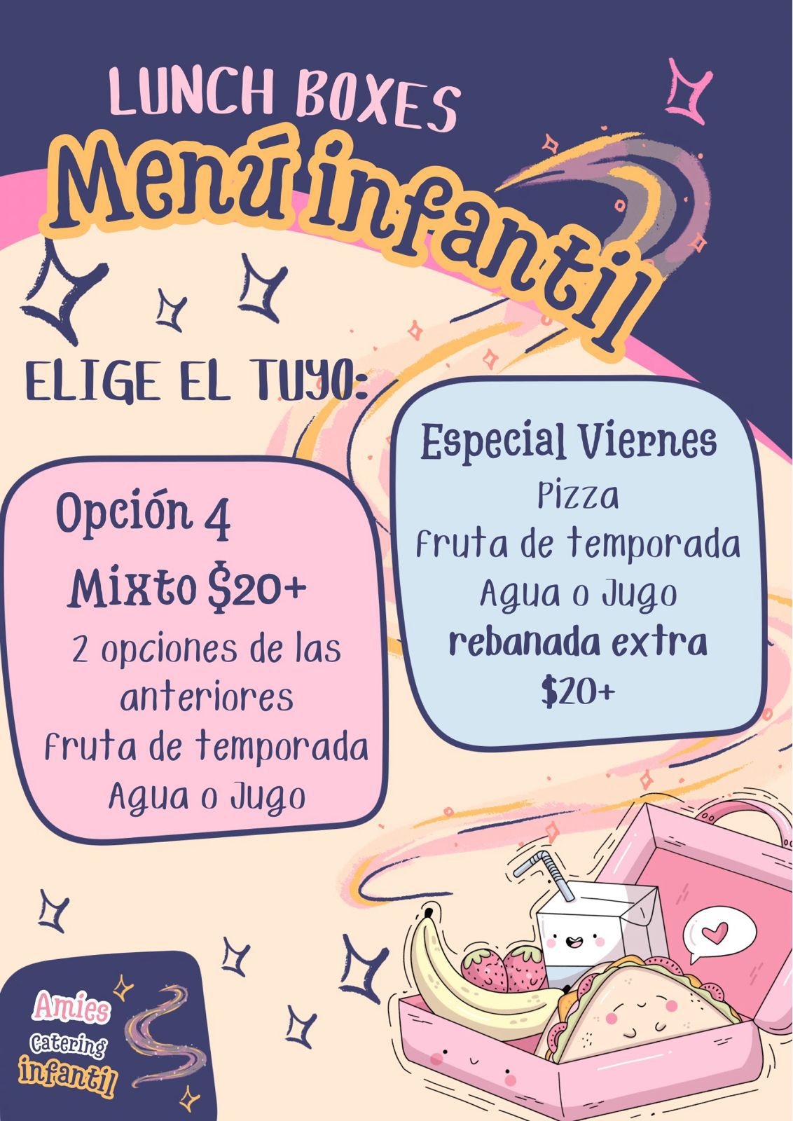 Menú Opción 4 y Especial Viernes