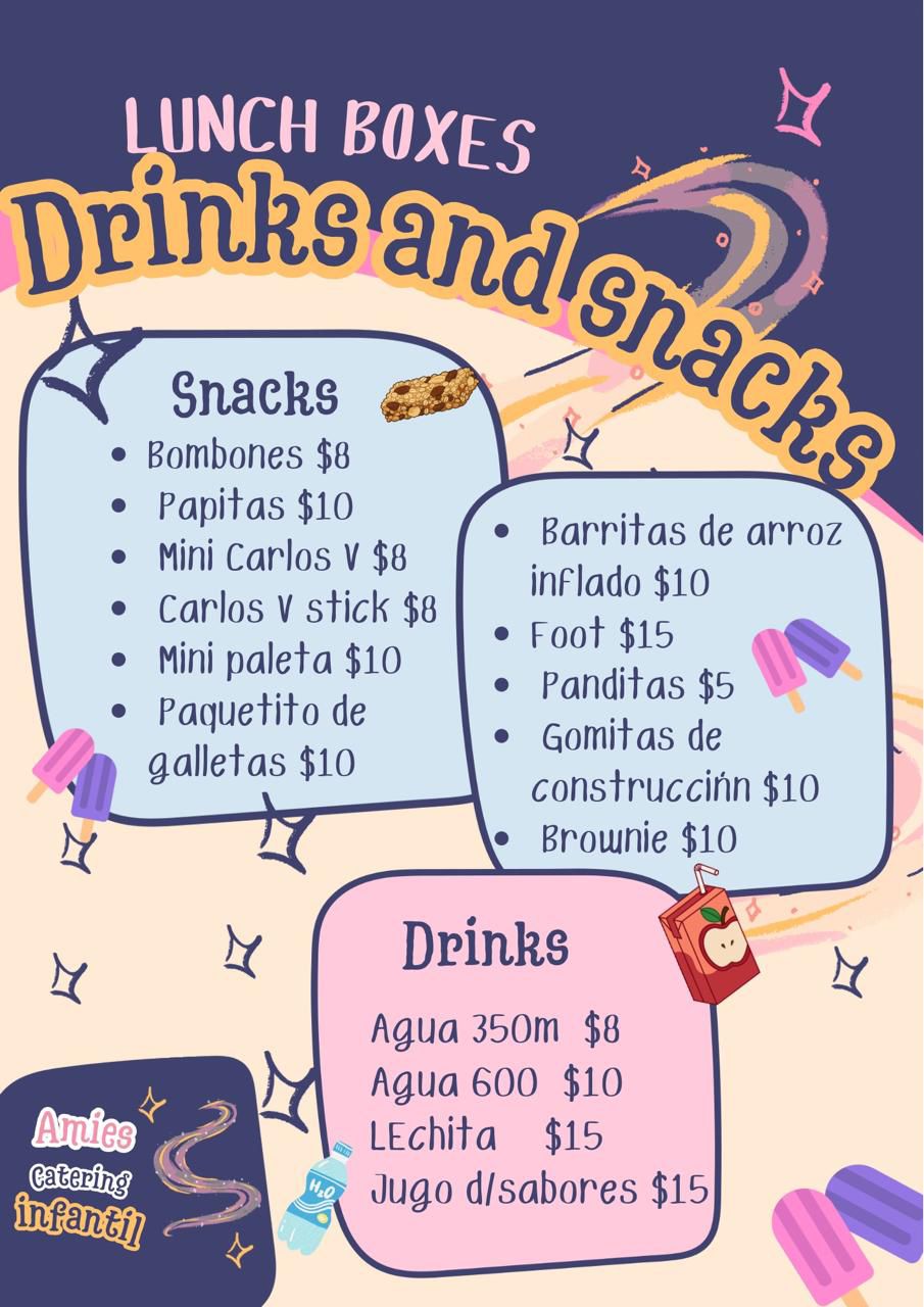 Snacks y Drinks